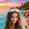 handmade seashell crown – mermaid coastal headpiece