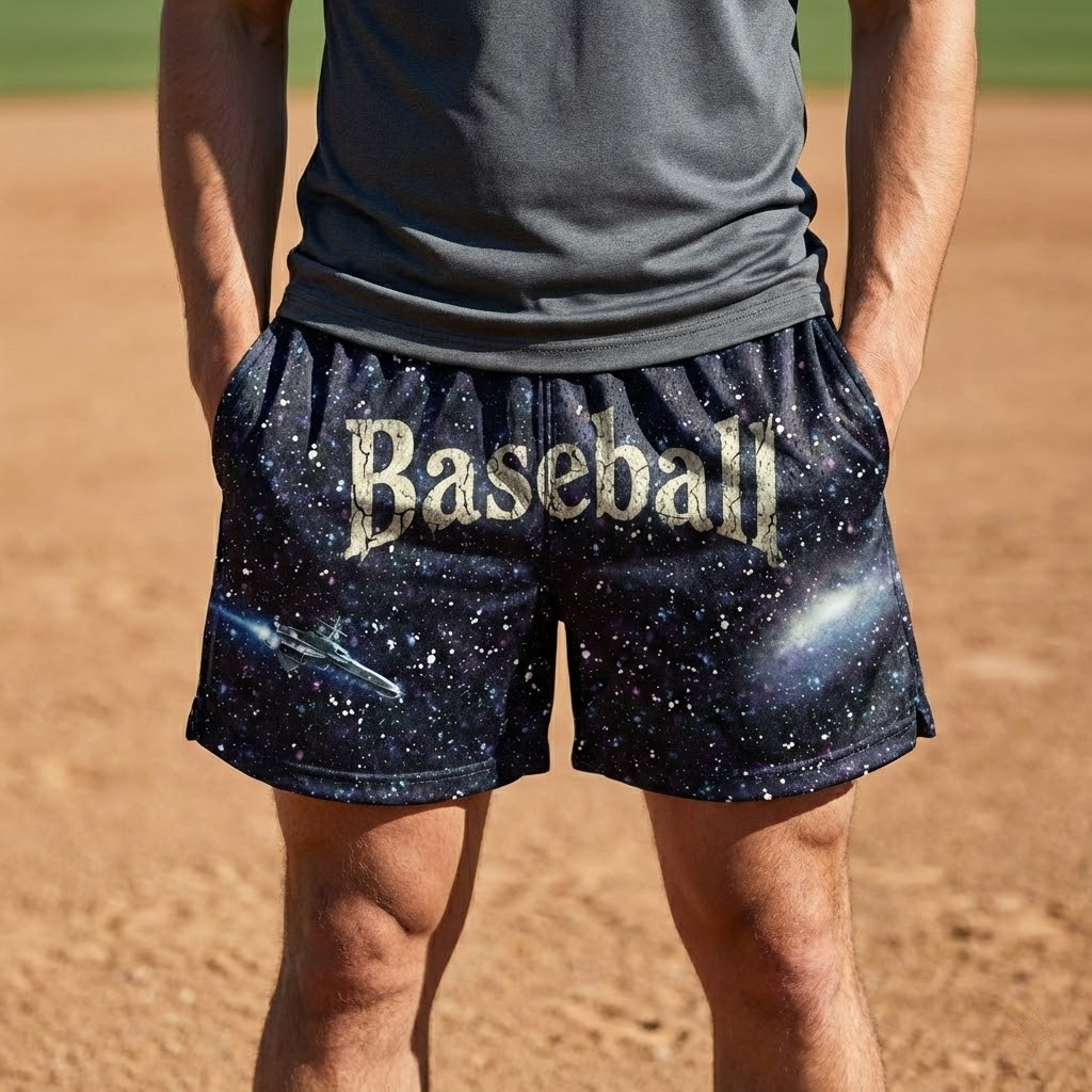pencil youth shorts – trendy summer baseball graphic shorts for kids (copy)
